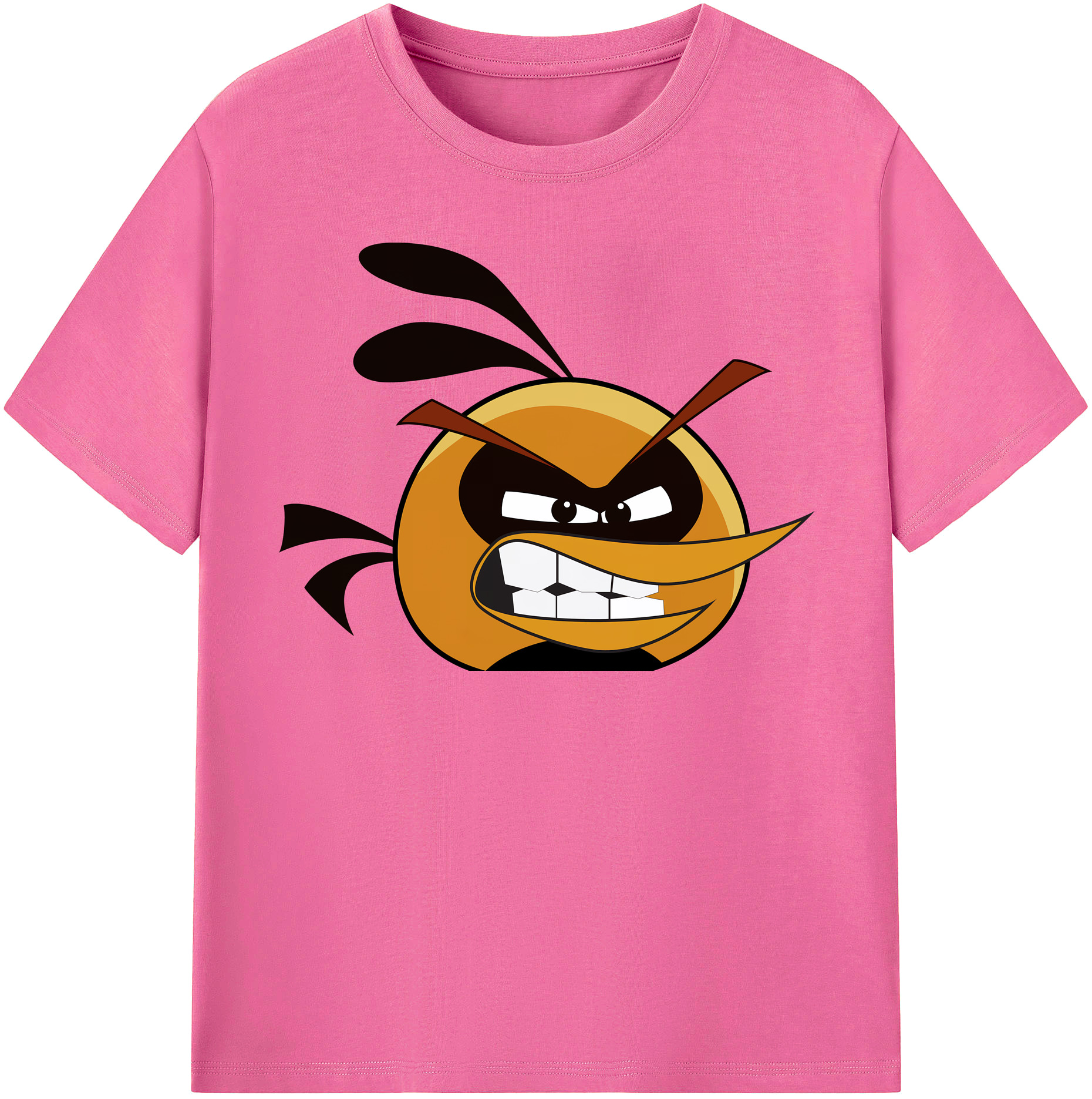 （画像用） Angry Birds アングリーバード レディースカジュアルプリントTシャツ（綿100％）